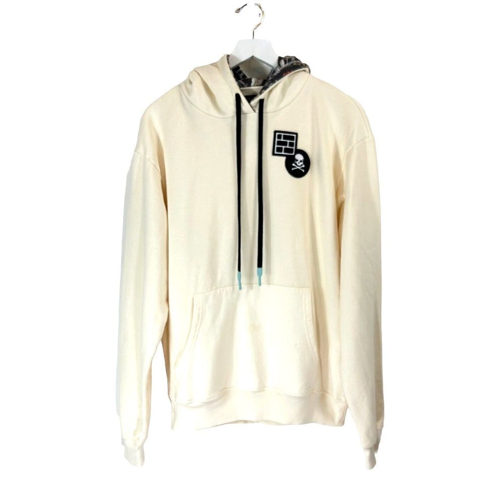 Soul Cycle Hoodie Mens Medium Cream French Terry Pullover X Bilt Kingsley Casual